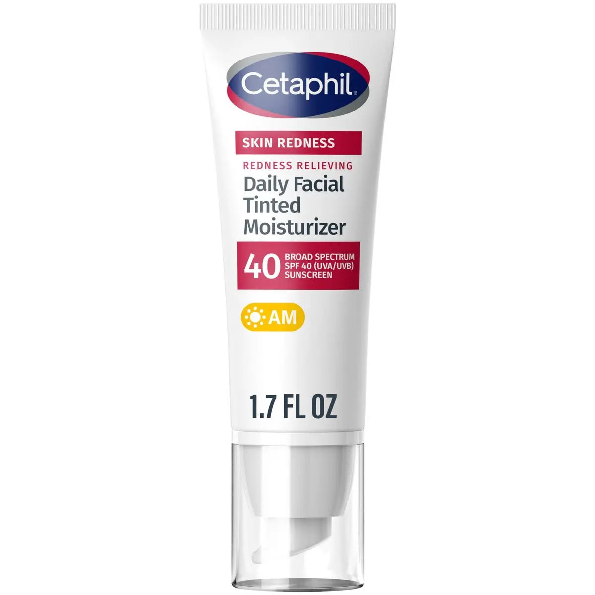 Cetaphil Redness Relieving Daily Facial Moisturizer SPF 40, 1.7 fl oz - Tinted Sunscreen for Redness-Prone Skin Avelisse