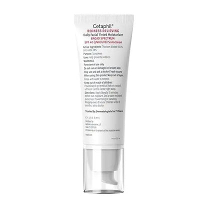 Cetaphil Redness Relieving Daily Facial Moisturizer SPF 40, 1.7 fl oz - Tinted Sunscreen for Redness-Prone Skin Avelisse