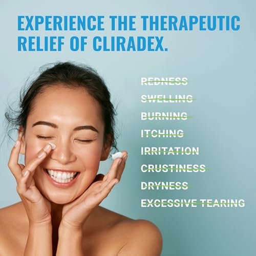Cliradex Foam - Gentle Eyelid Cleanser & Eyelash Conditioner - 1.5 oz 4-Terpineol Formula - Daily Facial Cleanser for Eyelid Hygiene Avelisse