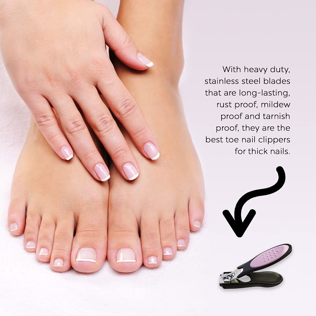 Dream Cut Nail Clipper - Stainless Steel Toenail Clippers with Comfort Grip & Nail Catcher for Men and Women - görsel 4