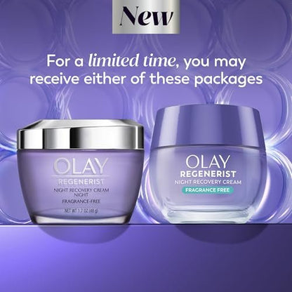 Olay Triple Collagen Night Cream with Niacinamide & Pro-Vitamin B5, Fragrance-Free Anti-Aging Face Moisturizer, 1.7 oz Avelisse