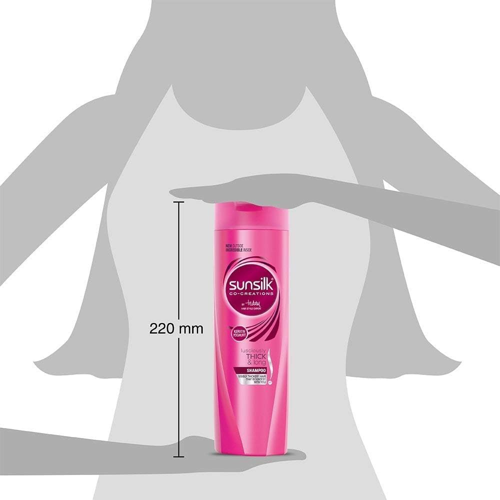 Sunsilk Lusciously Thick and Long Shampoo, 360ml – For Voluminous, Healthy-Looking Hair - görsel 7