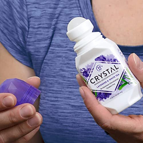 Crystal Essence Lavender & White Tea Mineral Deodorant Roll-On – Aluminum Free, Paraben Free, Certified Cruelty Free & Vegan – 24 Hour Odor Protection, 3-Pack (2.25 Fl Oz Each) - görsel 16