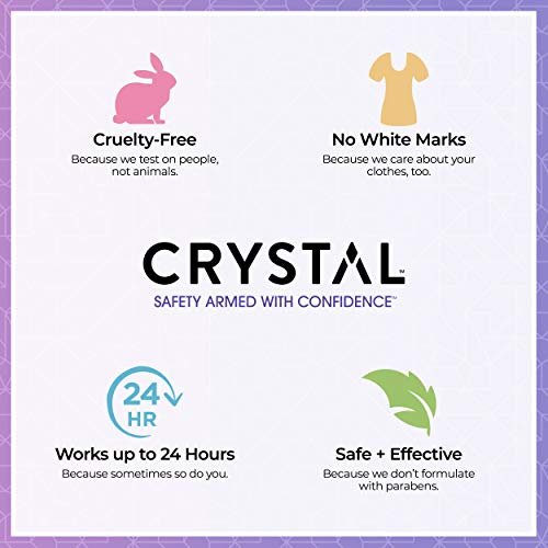 Crystal Essence Lavender & White Tea Mineral Deodorant Roll-On – Aluminum Free, Paraben Free, Certified Cruelty Free & Vegan – 24 Hour Odor Protection, 3-Pack (2.25 Fl Oz Each) - görsel 8