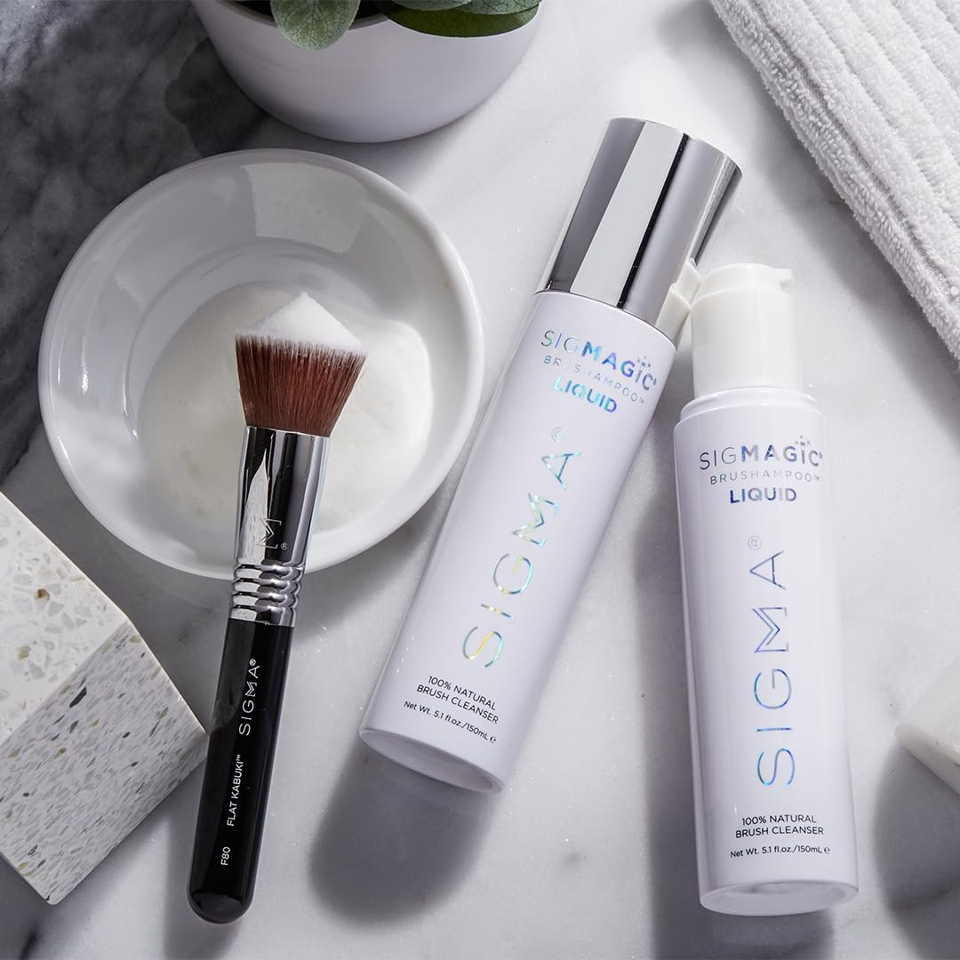 Sigma Beauty Sigmagic Brushampoo Liquid – Professional Grade Makeup Brush Cleaner, 5.1 FL Oz Avelisse