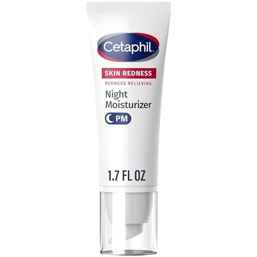 Cetaphil Redness Relieving Night Moisturizer for Face – 1.7 fl oz, Hypoallergenic & Fragrance Free Night Cream for Dry, Redness-Prone Skin Avelisse