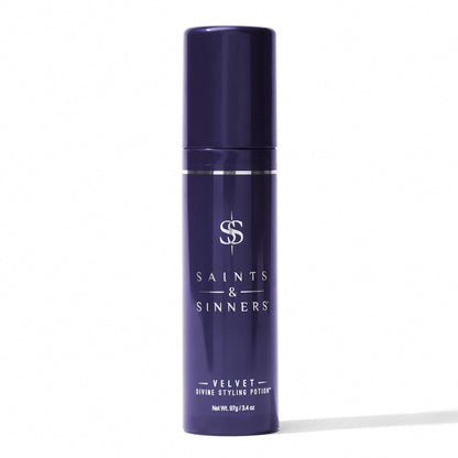 Saints & Sinners Velvet Divine Hair Styling Potion - Thermal Protectant, Anti-Frizz Cream, Moisturizing for Dry Hair (3.4 oz) Avelisse