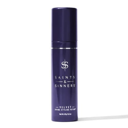 Saints & Sinners Velvet Divine Hair Styling Potion - Thermal Protectant, Anti-Frizz Cream, Moisturizing for Dry Hair (3.4 oz) Avelisse