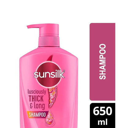 Sunsilk Lusciously Thick and Long Shampoo - 650ml | For Stronger, Longer Hair Avelisse