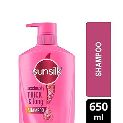 Sunsilk Lusciously Thick and Long Shampoo - 650ml | For Stronger, Longer Hair Avelisse