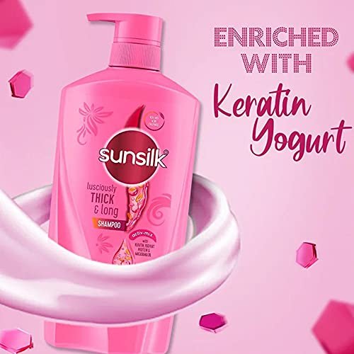 Sunsilk Lusciously Thick and Long Shampoo - 650ml | For Stronger, Longer Hair Avelisse