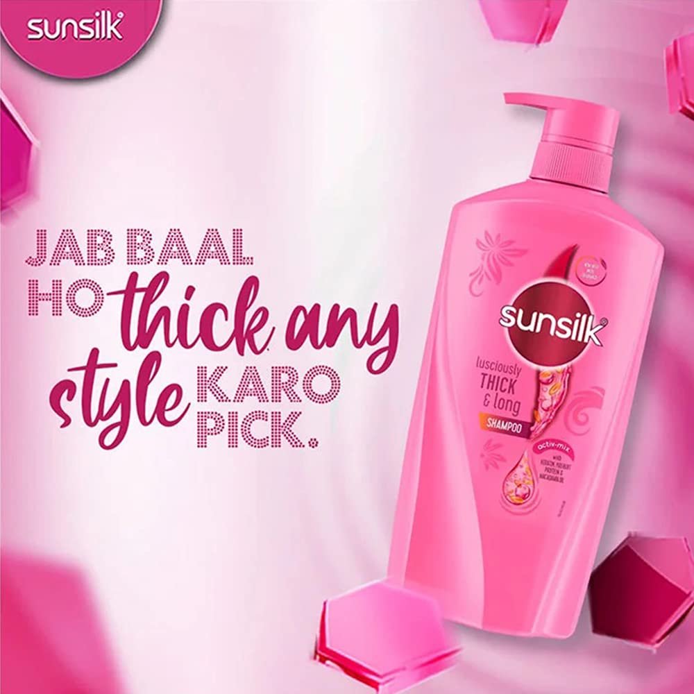 Sunsilk Lusciously Thick and Long Shampoo - 650ml | For Stronger, Longer Hair Avelisse