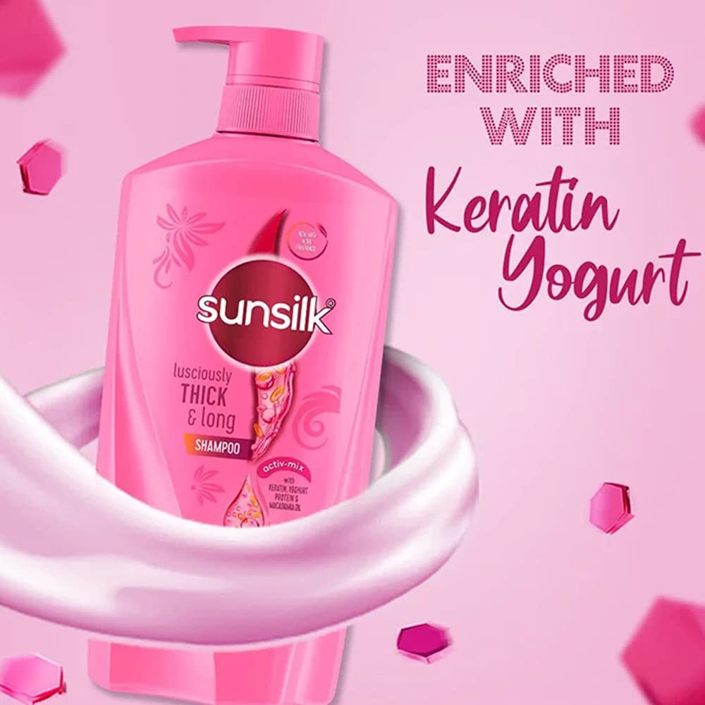 Sunsilk Lusciously Thick and Long Shampoo - 650ml | For Stronger, Longer Hair Avelisse
