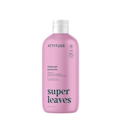 ATTITUDE Body Wash – EWG Verified, Plant & Mineral-Based Shower Gel, Coconut & Wild Berries, 16 Fl Oz - görsel 2