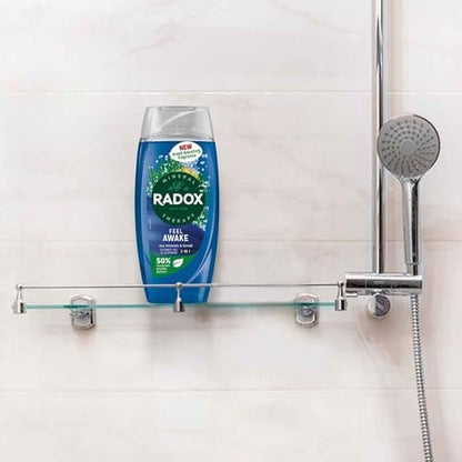 Radox Feel Awake for Men 2 in 1 Shower & Shampoo - 225ml Invigorating Body Wash and Hair Cleaner