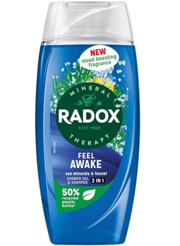 Radox Feel Awake for Men 2 in 1 Shower & Shampoo - 225ml Invigorating Body Wash and Hair Cleaner - görsel 2
