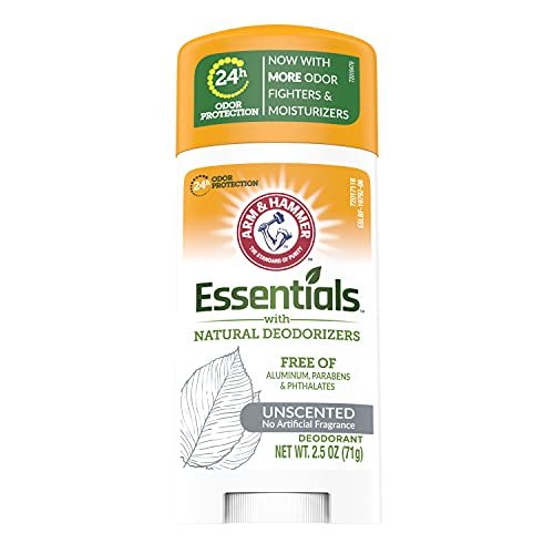 Arm & Hammer Essentials Unscented Deodorant with Natural Deodorizers, 2.5 oz (Pack of 2) - görsel 3