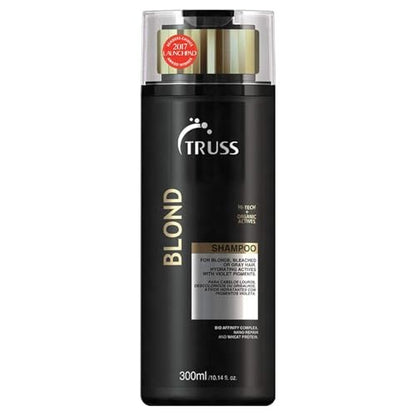 TRUSS Purple Shampoo & Toner for Blonde Hair - Blond Shampoo for Bleached, Gray, Highlighted & Brassy Hair - Restore Strength, Shine & Elasticity - Hydrating Daily Color Protection (10.14 Fl Oz) Avelisse