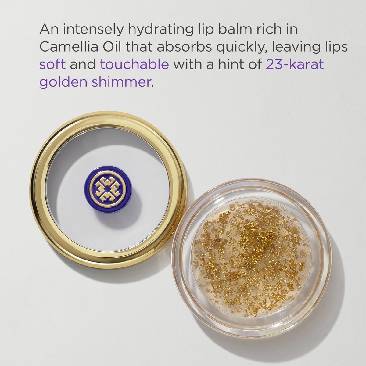 Tatcha Camellia Gold Spun Lip Balm – Nourishing & Intensely Hydrating, 0.21 oz Avelisse