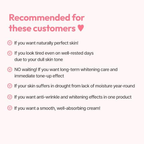 G9SKIN White In Whipping Cream - Hydrating & Brightening Daily Moisturizer, Real Milk Tone Up Face Cream for Dull, Uneven Skin, 50g / 1.76oz - görsel 12