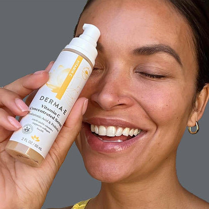DERMA E Vitamin C Concentrated Serum with Hyaluronic Acid, Vitamin E & Aloe – Antioxidant-Rich, Hydrating & Brightening Face Serum, 2 oz Avelisse