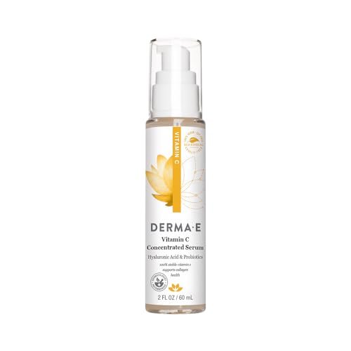 DERMA E Vitamin C Concentrated Serum with Hyaluronic Acid, Vitamin E & Aloe – Antioxidant-Rich, Hydrating & Brightening Face Serum, 2 oz Avelisse