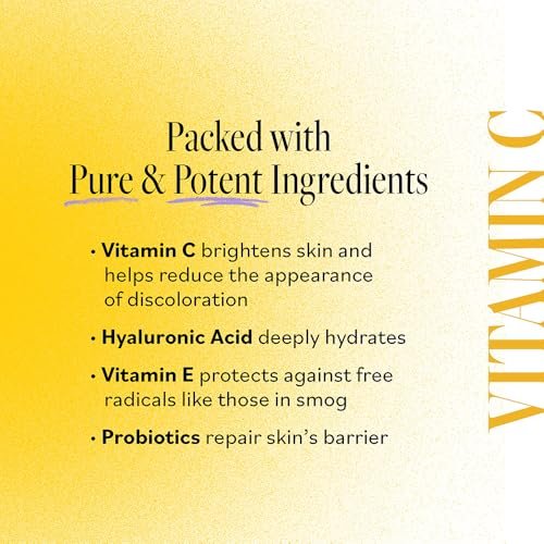 DERMA E Vitamin C Concentrated Serum with Hyaluronic Acid, Vitamin E & Aloe – Antioxidant-Rich, Hydrating & Brightening Face Serum, 2 oz Avelisse