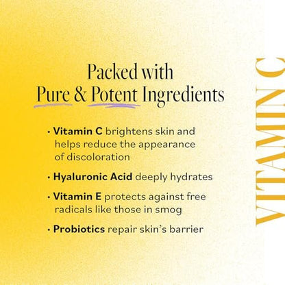 DERMA E Vitamin C Concentrated Serum with Hyaluronic Acid, Vitamin E & Aloe – Antioxidant-Rich, Hydrating & Brightening Face Serum, 2 oz Avelisse