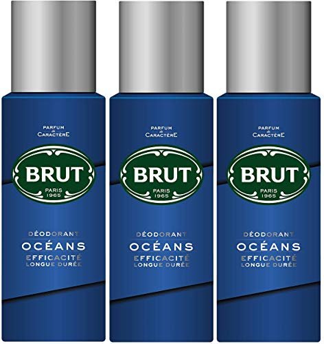 Brut Deodorant Body Spray Ocean 200ml (3-Pack) – Long-Lasting Fresh Scent - görsel 2