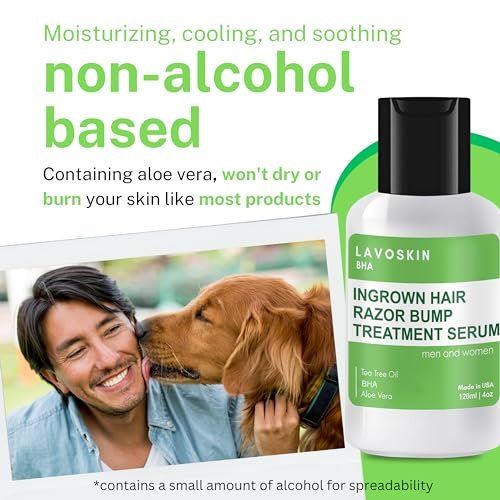 LAVO Tea Tree Gel with Salicylic Acid – Best Ingrown Hair Treatment & Razor Bump Remover for Men and Women – 4 fl oz - görsel 9