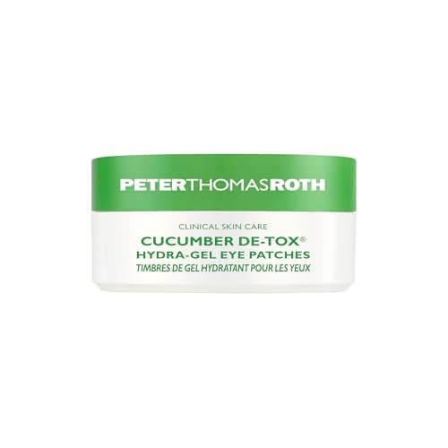 Peter Thomas Roth Cucumber De-Tox® Hydra-Gel Eye Patches – 60 Count for Puffiness & Dark Circles Avelisse