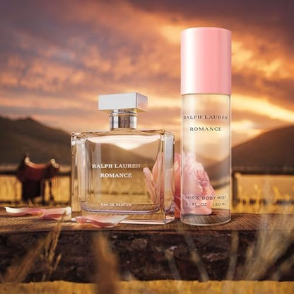 Ralph Lauren Romance Hair & Body Mist - Women's Floral Perfume Spray with Rose, Jasmine & Berries - 5 Fl Oz Avelisse