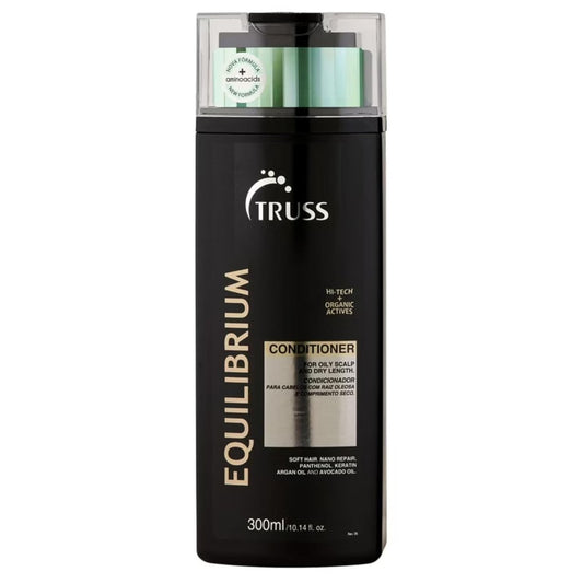 TRUSS Equilibrium Conditioner for Oily Scalp - Hydrating Conditioner with Keratin & Argan Oil - Balancing Formula for Oily Scalp & Dry Ends - Reduces Frizz & Restores Softness (10.14 oz) Avelisse
