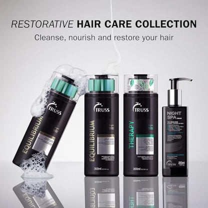 TRUSS Equilibrium Conditioner for Oily Scalp - Hydrating Conditioner with Keratin & Argan Oil - Balancing Formula for Oily Scalp & Dry Ends - Reduces Frizz & Restores Softness (10.14 oz) Avelisse