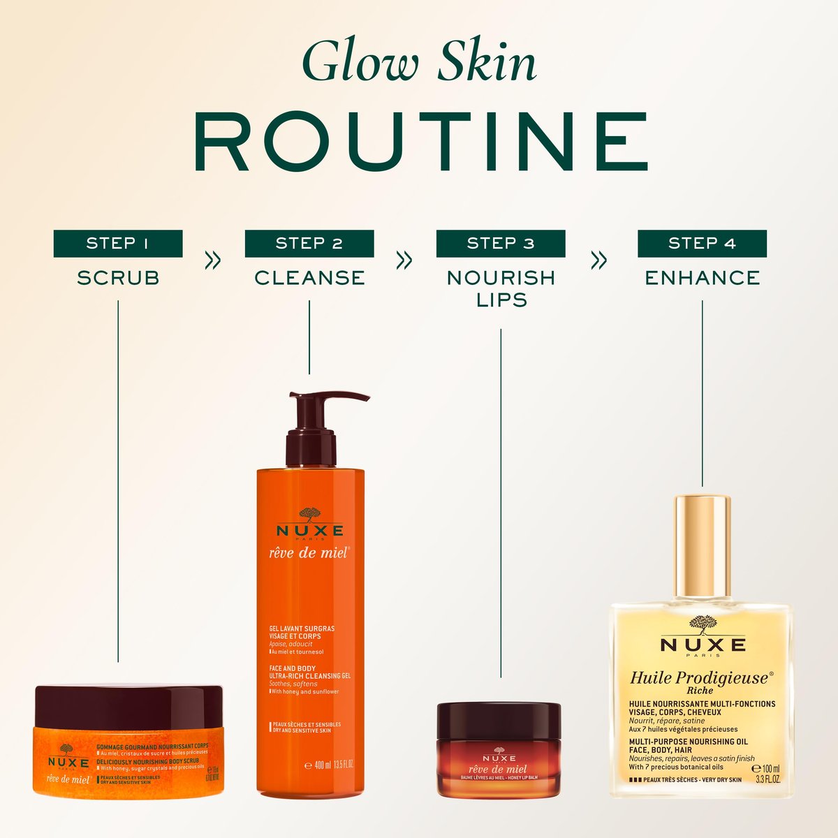 Nuxe Huile Prodigieuse Riche Nourishing Oil – Intense Hydration & Luxurious Radiant Glow for Face, Body & Hair Avelisse