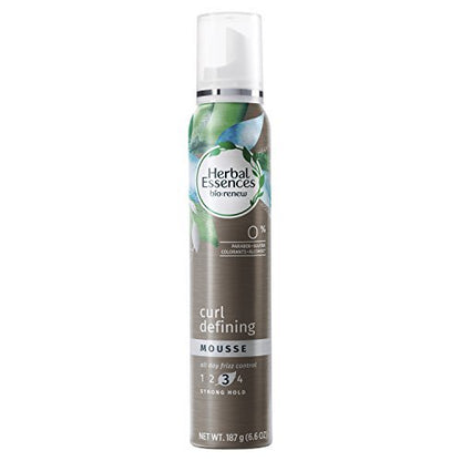 Herbal Essences Biorenew Curl Define Mousse, 6.6 fl oz – Lightweight Hold for Defined Curls Avelisse