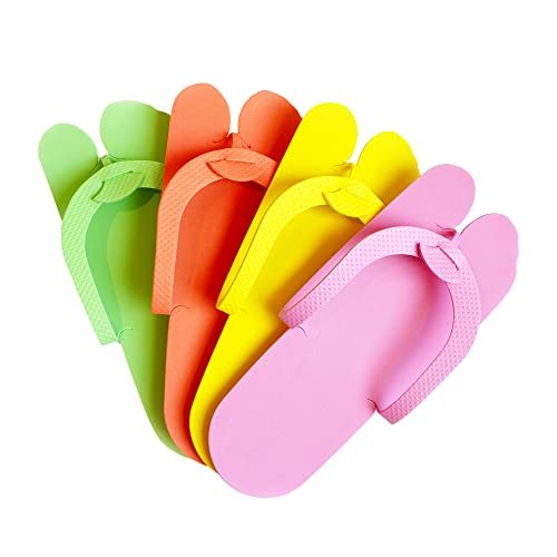 12 Pairs EVA Disposable Pedicure Slippers Anti-Slip Party Pack ZMOI Collection - görsel 2