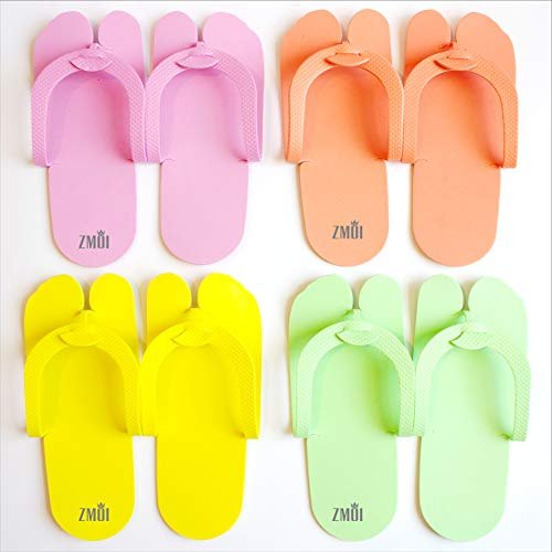 12 Pairs EVA Disposable Pedicure Slippers Anti-Slip Party Pack ZMOI Collection - görsel 4