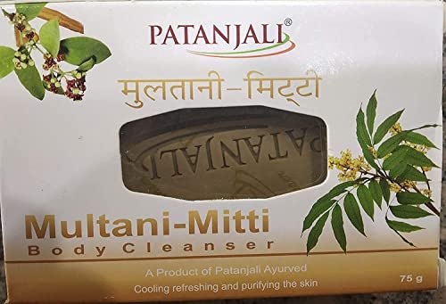 Patanjali Multani Mitti Soap Pack of 7 - 7 x 75g Natural Clay Soap Bars - görsel 2