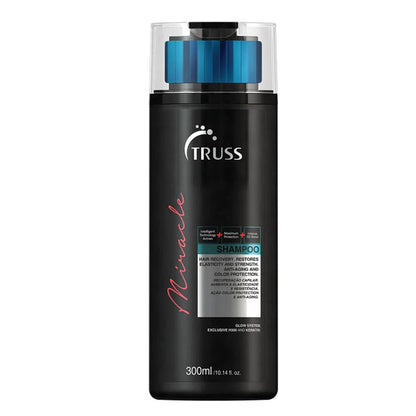 TRUSS Miracle Hair Shampoo - Anti-Aging & Color Protection for Women & Men with Keratin & Vitamin E - Restore Elasticity & Shine (10.14 oz) Avelisse