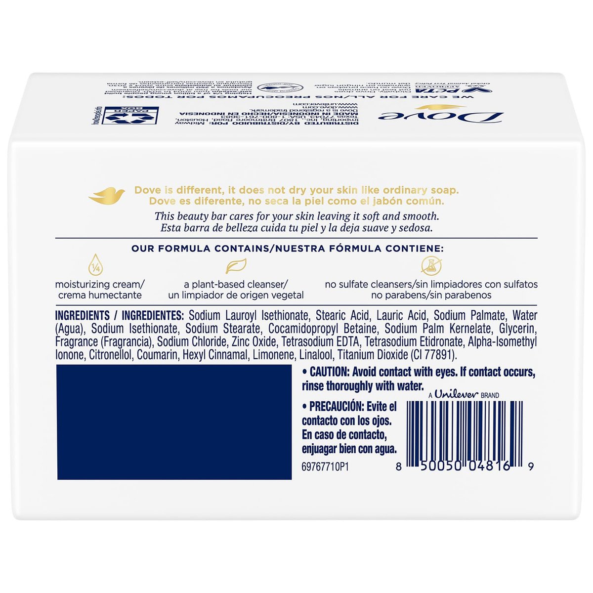Dove Original Beauty Bar 2-Pack – 8 Soap Bars, 3.17 oz Each, 3-in-1 Moisturizing Face, Body & Hand Soap Avelisse
