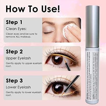 Pronexa Hairgenics Lavish Lash - Eyelash Growth Enhancer & Brow Serum with Biotin & Natural Growth Peptides for Long, Thick Lashes and Eyebrows - Dermatologist Certified, Cruelty Free & Hypoallergenic Avelisse