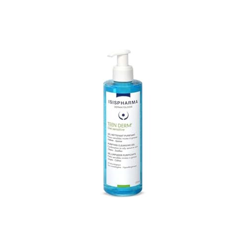 IsisPharma Teen Derm Gel Sensitive 250ml - Gentle Cleansing Gel for Sensitive Skin Avelisse