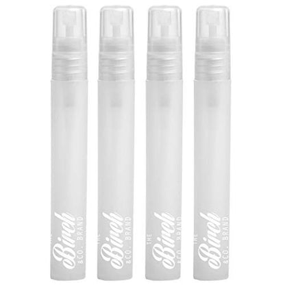 Birch Mini Portable Mist Empty Spray Mister for Craft - 10ml (White, 4-Pack)