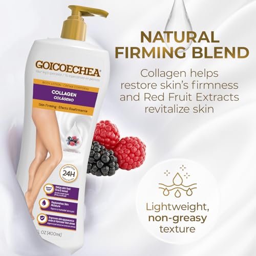 Goicoechea Skin Firming Cream - Collagen & Elastin Body Lotion for Women, 24H Hydration, Varicose Veins & Restless Legs, 13.5 oz - görsel 12