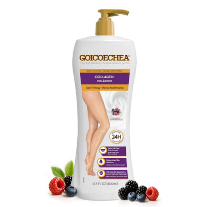 Goicoechea Skin Firming Cream - Collagen & Elastin Body Lotion for Women, 24H Hydration, Varicose Veins & Restless Legs, 13.5 oz