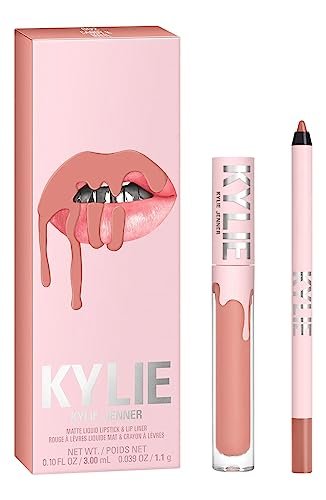 Kylie Cosmetics Lip Kit - Candy K (0.1 Fl Oz / 3 Ml) | Long-Lasting Matte Lipstick & Lip Liner Set Avelisse