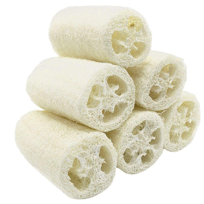 MAYMII·HOME 100% Natural Organic Loofahs - 6 Pack, Large 5-Inch Length, Exfoliating Body Scrubber for Spa-Quality Cleansing Avelisse