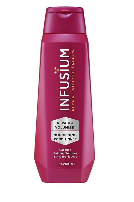 Infusium Repair and Volumize Conditioner with Collagen & Hyaluronic Acid – Plumps Hair, Reduces Brittleness & Frizz – 13.5 oz