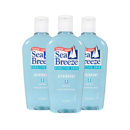 Seabreeze Deep Cleaning Facial Astringent for Sensitive Skin - 10 fl oz (Pack of 3) Avelisse